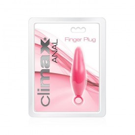 Розовая анальная пробка Climax Anal Finger Plug - 10,5 см.