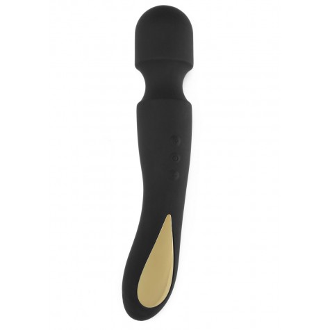 Черный wand-вибромассажёр Zenith Massager - 23 см.