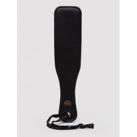 Черная шлепалка Bound to You Faux Leather Small Spanking Paddle - 25,4 см.