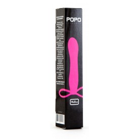 Розовая насадка на пенис POPO Pleasure для анальной стимуляции - 14,5 см.