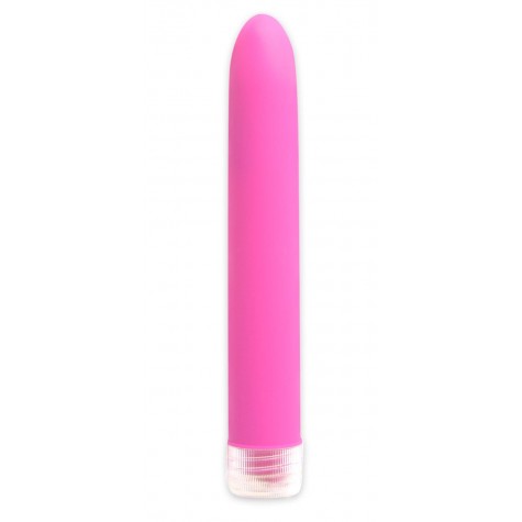 Неоново-розовый вибратор Neon Luv Touch Vibe - 17 см.