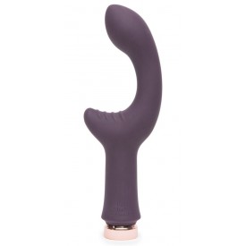 Фиолетовый вибратор Lavish Attention Rechargeable Clitoral & G-Spot Vibrator - 18,4 см.